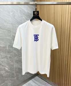 Burberry/Burberry 2025 Trendy Brand Couple's Style Classic Logo Printed Round Neck T-shirt Spri tifghaef