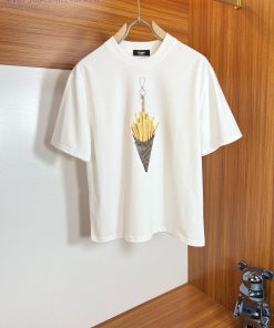 Fendi/Fendi 2025 Trendy Brand Couple's Style Classic Logo Printed Round Neck T-shirt Spring And 3q9vnqpv