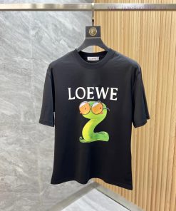 Loewe/Loewe 2025 Trendy Brand Couple's Style Classic Logo Printed Round Neck T-shirt Spring And ovz36796