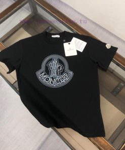 MonclerKeller 2025 Couple's Brand Logo Printed Round Neck Short Sleeved Couple T-shirtSpring An 8ms9xj36