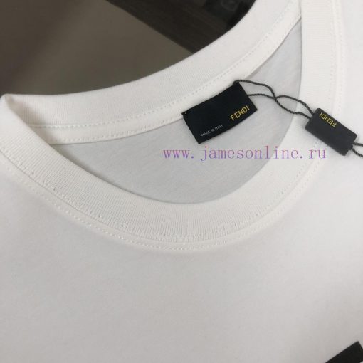 FENDI 2025 Short Sleeved T-shirt An Absolute Top Selling Item With Exquisite Three-dimensional txpuj0pn - Image 5