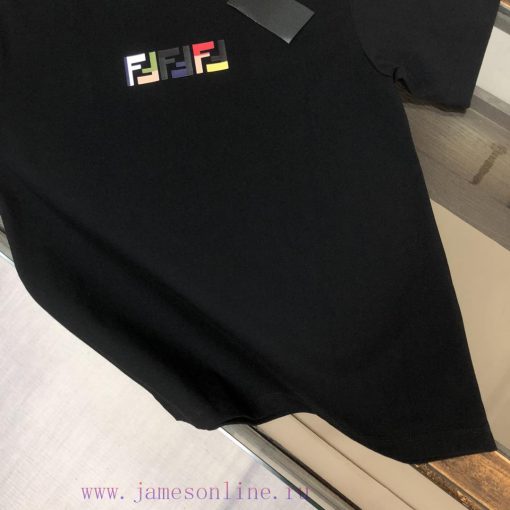 FENDI 2025 Short Sleeved T-shirt An Absolute Top Selling Item With Exquisite Three-dimensional 1rdad3ox - Image 8