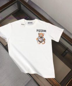 MOSCHINO 2025 Short Sleeved T-shirt An Absolute Top Selling Item With Exquisite Three-dimension 0c78mazx