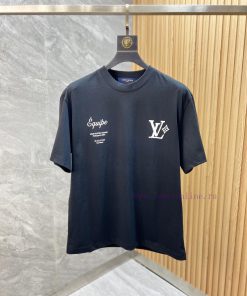 LV/Louis Vuitton 2025 Trendy Brand Couple's Style Classic Logo Printed Round Neck T-shirt Sprin 4x60pvov