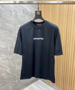 LV/Louis Vuitton 2025 Trendy Brand Couple's Style Classic Logo Printed Round Neck T-shirt Sprin f2vx9olc