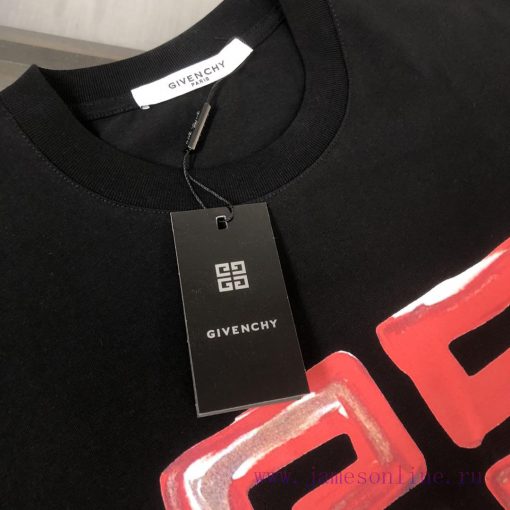 GIVENCHY's New Summer Round Neck Short Sleeved T-shirt Made Of 270g Heavyweight High-end Pure C jcinh38c - Image 4