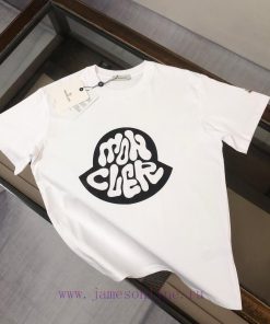 MONCLER Summer New Round Neck Short Sleeved T-shirt With 270g Heavyweight High-end Pure Cotton ayjlntwp