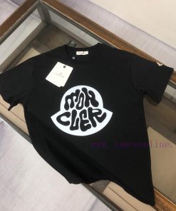 MONCLER Summer New Round Neck Short Sleeved T-shirt With 270g Heavyweight High-end Pure Cotton 34s18aan