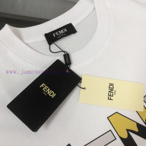 FENDI's New Summer Round Neck Short Sleeved T-shirt Weighs 270 Grams And Is Made Of High-end Pu dgkr4o1p - Image 4