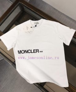 MONCLER Summer New Round Neck Short Sleeved T-shirt With 270g Heavyweight High-end Pure Cotton 52hvu6oh