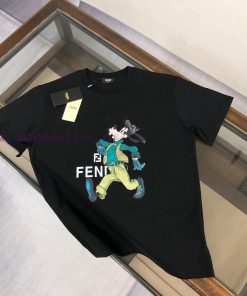 FENDI's New Summer Round Neck Short Sleeved T-shirt Weighs 270 Grams And Is Made Of High-end Pu bbgdyl31