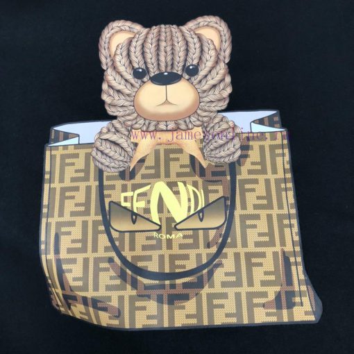 FENDI's New Summer Round Neck Short Sleeved T-shirt Weighs 270 Grams And Is Made Of High-end Pu xwonbot9 - Image 6