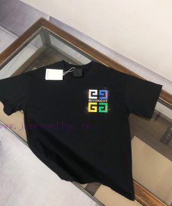 GIV * ENCHY Givenchy 25ss Round Neck Short Sleeve T-shirt - Available For Customized Fabric. Th 49qwttnf
