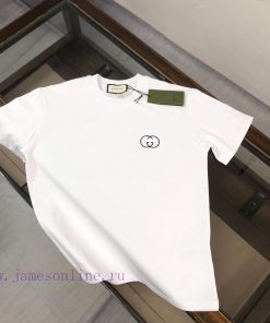 GUCCI 25 Spring/Summer Short Sleeve Printed Round Neck T-shirt~Exquisite Upgraded Printed Logo~ 4t7wp4os
