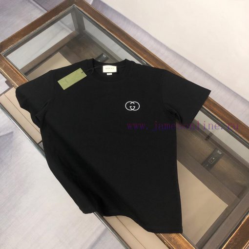 GUCCI 25 Spring/Summer Short Sleeve Printed Round Neck T-shirt~Exquisite Upgraded Printed Logo~ 0vlsxp6c