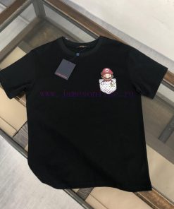 LV's New Summer Round Neck Short Sleeved T-shirt Is Made Of High-end Pure Cotton Fabric With A gm9mq3os