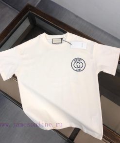 GUCCI's New Summer Round Neck Short Sleeved T-shirt Is Made Of High-end Pure Cotton Fabric With 3kupuyl2
