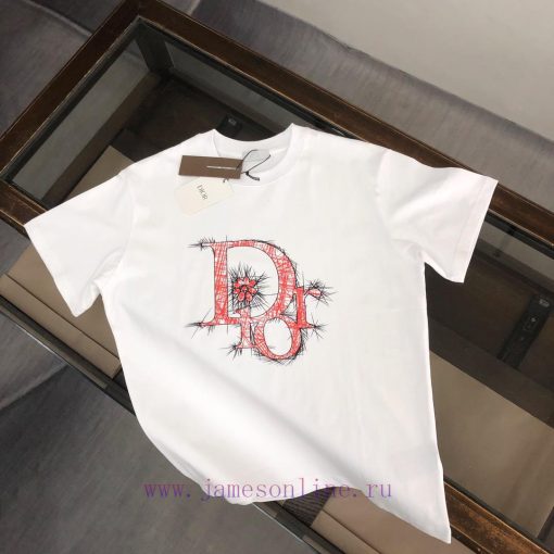 DIOR's New Summer Round Neck Short Sleeved T-shirt Weighs 270 Grams And Is Made Of High-end Pur tqgu4uqo