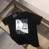 LV Summer New Round Neck Short Sleeve T-shirt 270g Heavy Duty High End Pure Cotton Fabric With o7ap814q