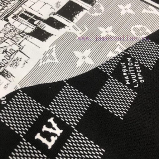 LV Summer New Round Neck Short Sleeve T-shirt 270g Heavy Duty High End Pure Cotton Fabric With o7ap814q - Image 7
