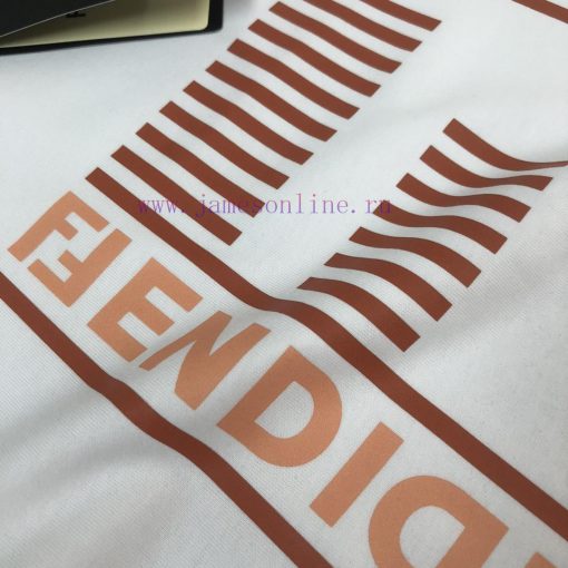 FENDI's New Summer Round Neck Short Sleeved T-shirt Weighs 270 Grams And Is Made Of High-end Pu 8lxo8m0d - Image 5