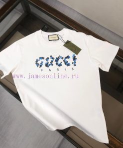 GUCCI's New Summer Round Neck Short Sleeved T-shirt Weighing 270 Grams Is Made Of High-quality qzh7fkdh