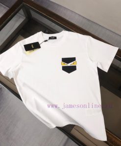FENDI's New Summer Round Neck Short Sleeved T-shirt Weighs 270 Grams And Is Made Of High-end Pu wdulezv4