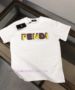 FENDI's New Summer Round Neck Short Sleeved T-shirt Weighs 270 Grams And Is Made Of High-end Pu 801i7uvn