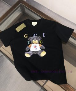 GUCCI's New Summer Round Neck Short Sleeved T-shirt Weighing 270 Grams Is Made Of High-quality ik4z0ax1