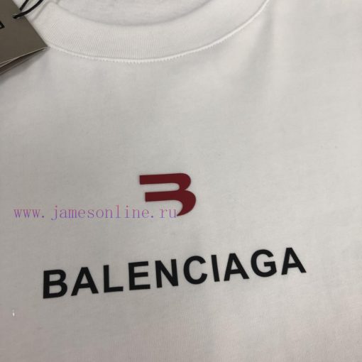 BALENCIAGA's New Summer Round Neck Short Sleeved T-shirt From Balenciaga Made Of 270g Heavy-dut 3azvyw2k - Image 5
