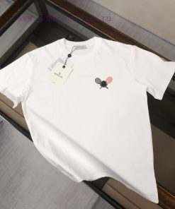 MONCLER Summer New Round Neck Short Sleeved T-shirt With 270g Heavyweight High-end Pure Cotton ta76v1ig