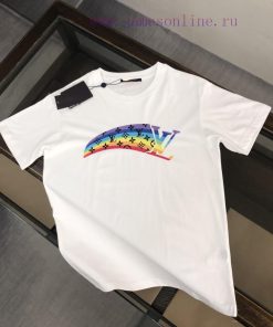 Louis Vuitton/LV Summer New Round Neck Short Sleeve T-shirt 270g Heavy Duty High End Pure Cotto 4hgi7gt3