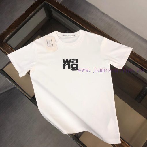 Alexander Wang/Alexander Wang's New Summer Round Neck Short Sleeved T-shirt Weighing 270g Is Ma 8i0dhmkd
