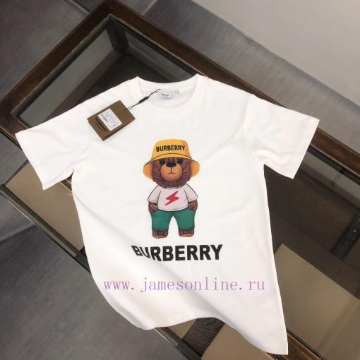 BURBERRY's New Summer Round Neck Short Sleeved T-shirt Weighs 270 Grams And Is Made Of High-end vncdhher