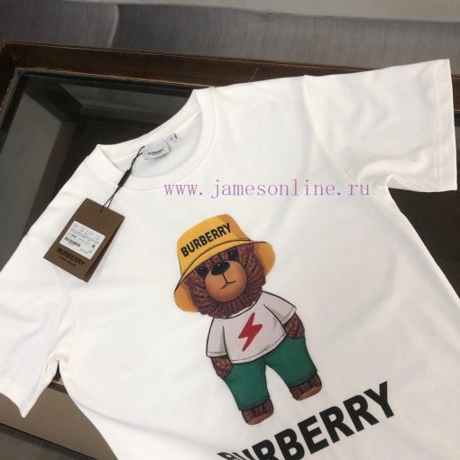 BURBERRY's New Summer Round Neck Short Sleeved T-shirt Weighs 270 Grams And Is Made Of High-end vncdhher - Image 4