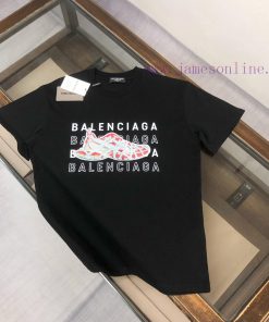 BALENCIAGA 2025 Couple's Round Neck Short Sleeve Couple T-shirt~Spring And Summer New Products prt6l6qh