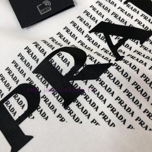 PRADA Prada 25 Couple's Short Sleeved T-shirt~Top Printed Logo Design~The Fabric Is Comfortable clv2qvtd - Image 7