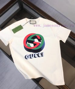 GUCCI's New Summer Round Neck Short Sleeved T-shirt Weighs 270 Grams And Is Made Of High-qualit dr3bugfe