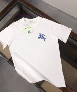 Burberry's New Summer Round Neck Short Sleeved T-shirt Weighing 270g Is Made Of High-quality Pu 5dg6zdbq