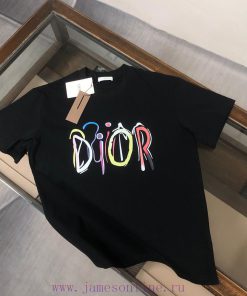 DIOR's New Summer Round Neck Short Sleeved T-shirt Weighs 270 Grams And Is Made Of High-end Pur iqg11yaa
