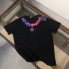 LV Summer New Round Neck Short Sleeve T-shirt 270g Heavy Duty High End Pure Cotton Fabric With e52s6fvb
