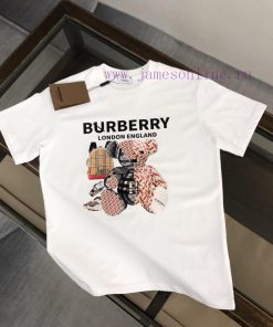 Burberry's New Summer Round Neck Short Sleeved T-shirt Weighs 270 Grams And Is Made Of High-end tgxozmtf
