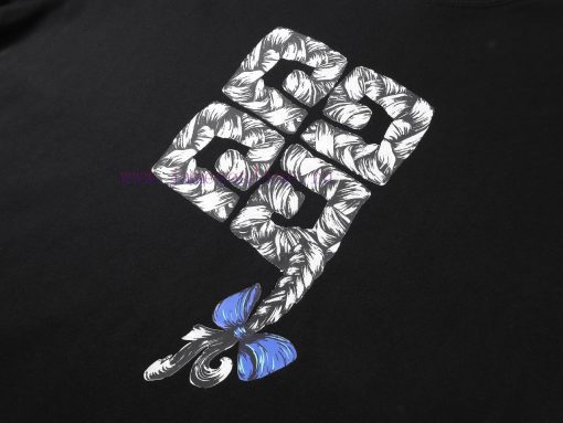 Top Level Real-life PhotosGivenchy Givenchy. 25SS Butterfly Whip Pattern Printed Short Sleeve T uy48g5wu - Image 5
