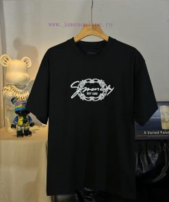 Top Level Real-life PhotosGivenchy Givenchy. 25SS. Classic Letter Pattern Embroidered Short Sle 0cwr2l6k