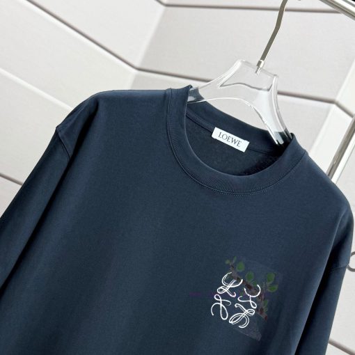 LOEWE 2025 Spring/Summer New Short Sleeve Half Sleeve T-shirt-Using 280g Double Yarn-Adopting T c1fswklb - Image 3