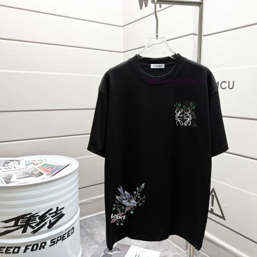 LOEWE 2025 Spring/Summer New Short Sleeve Half Sleeve T-shirt-Using 280g Double Yarn-Adopting T u7ck452i