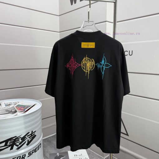 LV Louis Vuitton 2025 Spring/Summer New Embroidered Printed Custom Double Yarn Plain Cotton Fab 4znqtr9w