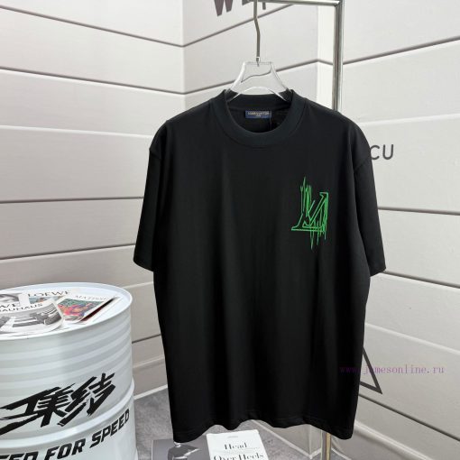 LV Louis Vuitton 2025 Spring/Summer New Embroidered Printed Custom Double Yarn Plain Cotton Fab 4znqtr9w - Image 3