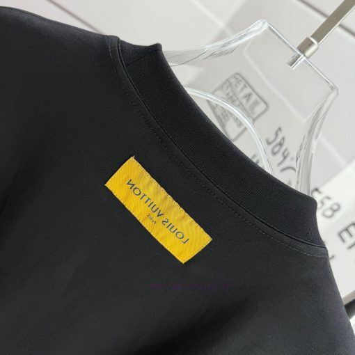 LV Louis Vuitton 2025 Spring/Summer New Embroidered Custom Double Yarn Plain Cotton Fabric Shor my5gxphz - Image 8