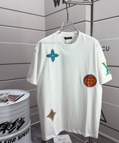 LV Louis Vuitton 2025 Spring/Summer New Embroidered Printed Custom Double Yarn Plain Cotton Fab vn4gbsgy